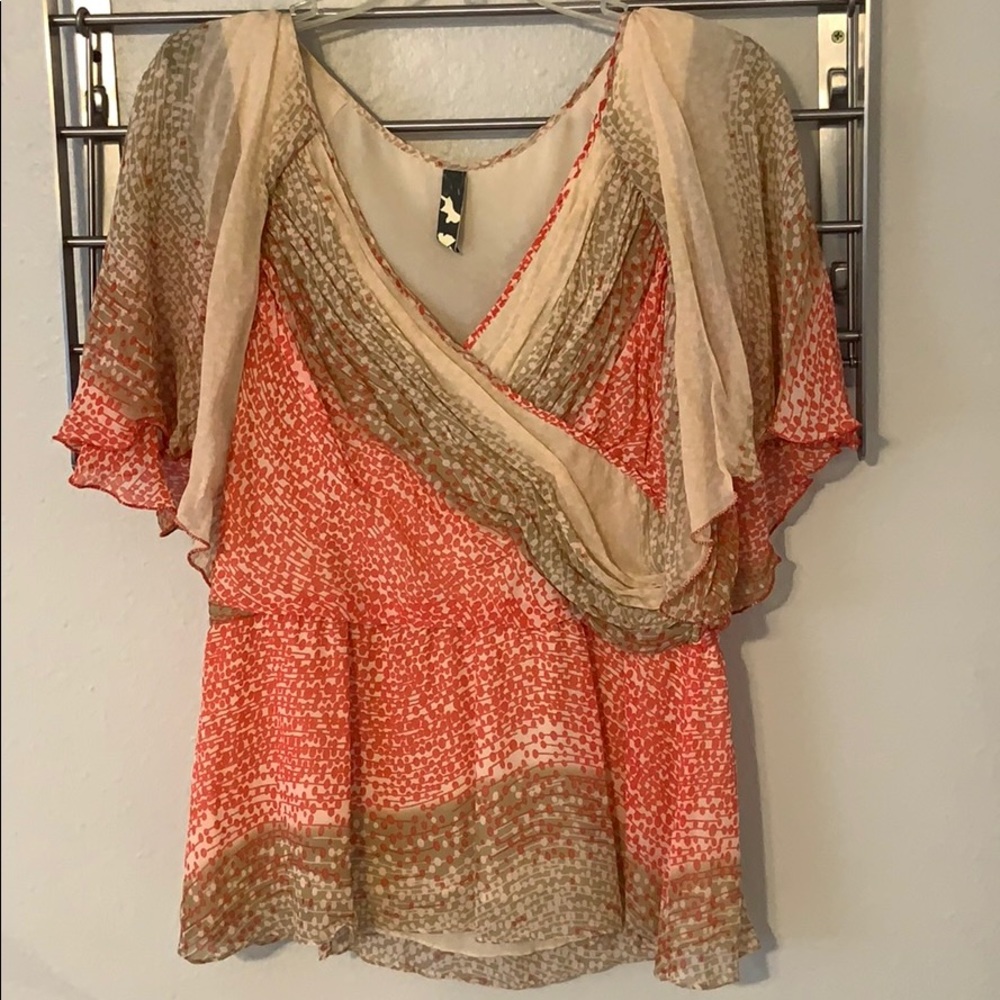 Mia Via 100% silk blouse